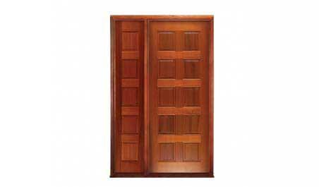 10 panel: single door + sidelight on left