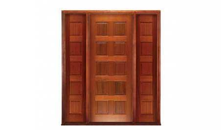 10 panel: single door +  two sidelights