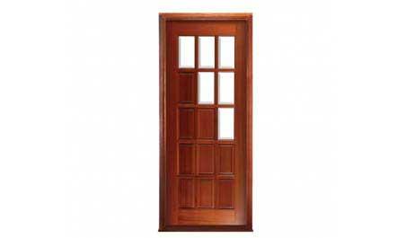 15 panel diagonal: door in frame