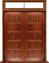 15 panel: double door