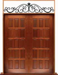 15 panel: double door