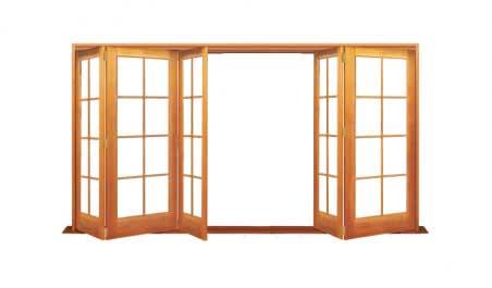 8 light: five door bifold - 3 one way 2  the other