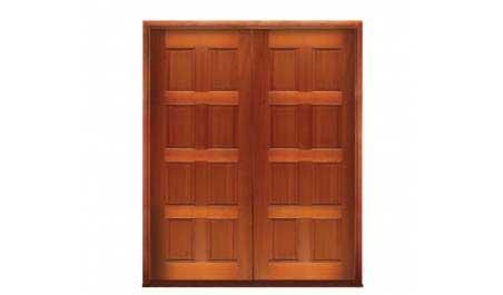 8 panel: double door