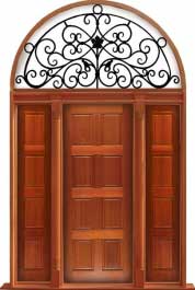 8 panel: double door