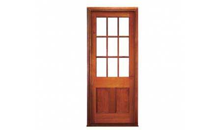 provincial 9 light: door in frame