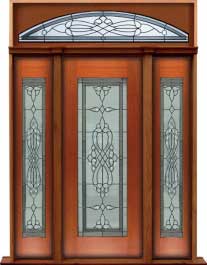 regent leadlight: door in frame