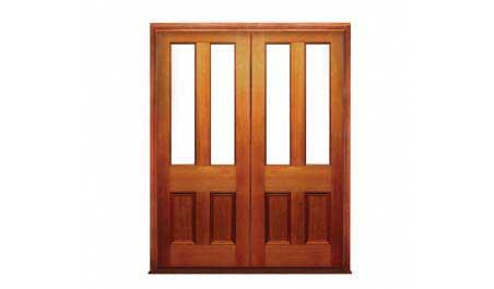 victorian glazed 4 panel: double door