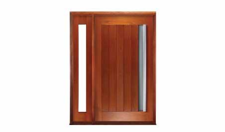 bauhaus pivot: single door + sidelight on left