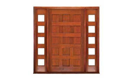 coolum pivot: single door +  two sidelights