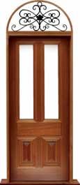 glazed cricket bat: single door + sidelight on right