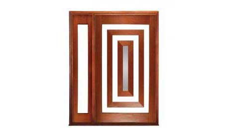 escudo pivot: single door + sidelight on left