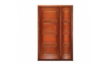 horizontal 4 panel: single door + sidelight on right