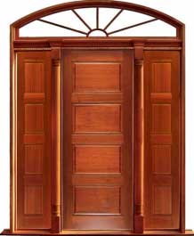 horizontal 4 panel: single door + sidelight on left