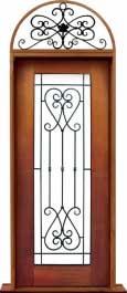 iron grille: double door