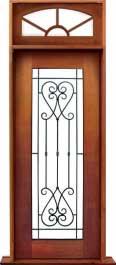 iron grille: double door