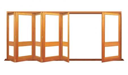 lockrail: six door bifold - 5 one way + 1 flapper