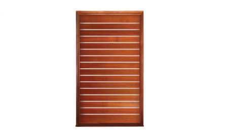 metallic strip pivot: door in frame