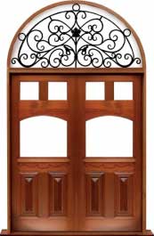 queen anne: single door + sidelight on left