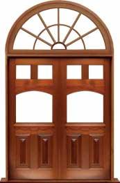 queen anne: single door + sidelight on left