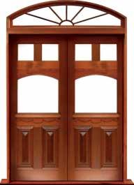 queen anne: single door + sidelight on left