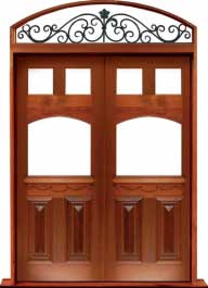 queen anne: single door + sidelight on left