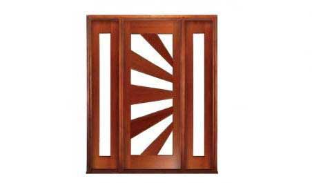 sunrise: single door +  two sidelights