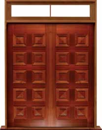 tessellated bat: door in frame