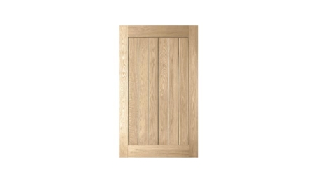 vertical plank oak pivot: door only