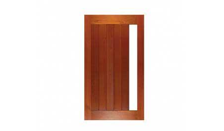 vertical plank glazed pivot: door only