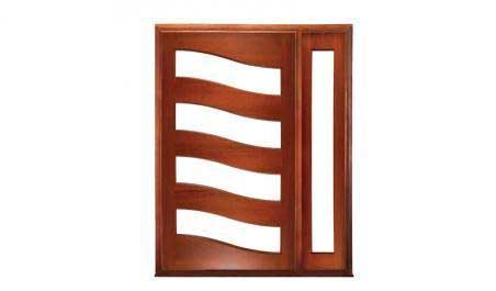 wave pivot: single door + sidelight on right