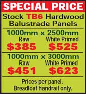 Kwila TB6 Balustrade Panels